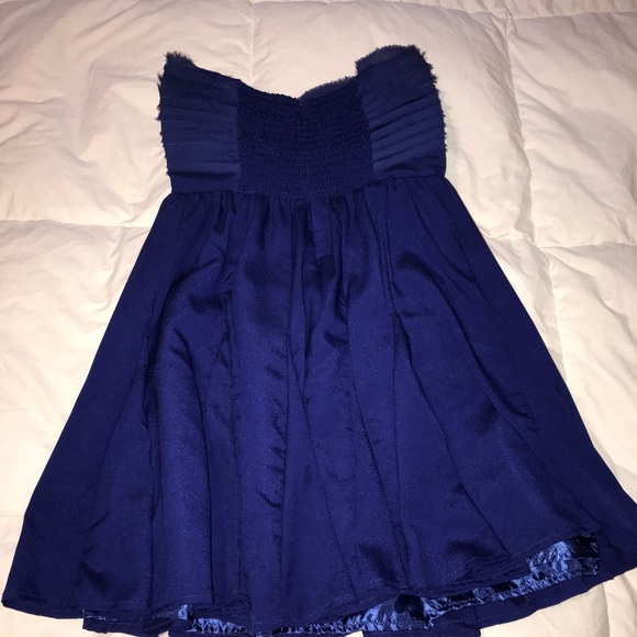 Foreign Exchange Strapless Cobalt Blue Dress - Picture 2 of 4